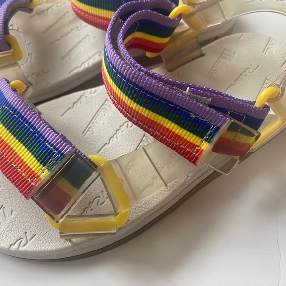 MINI MELISSA Papete Rider Rainbow Glitter Sandals - Picture 5 of 7